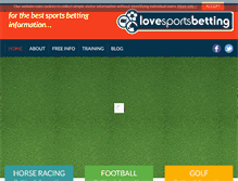 Tablet Screenshot of lovesportsbetting.com